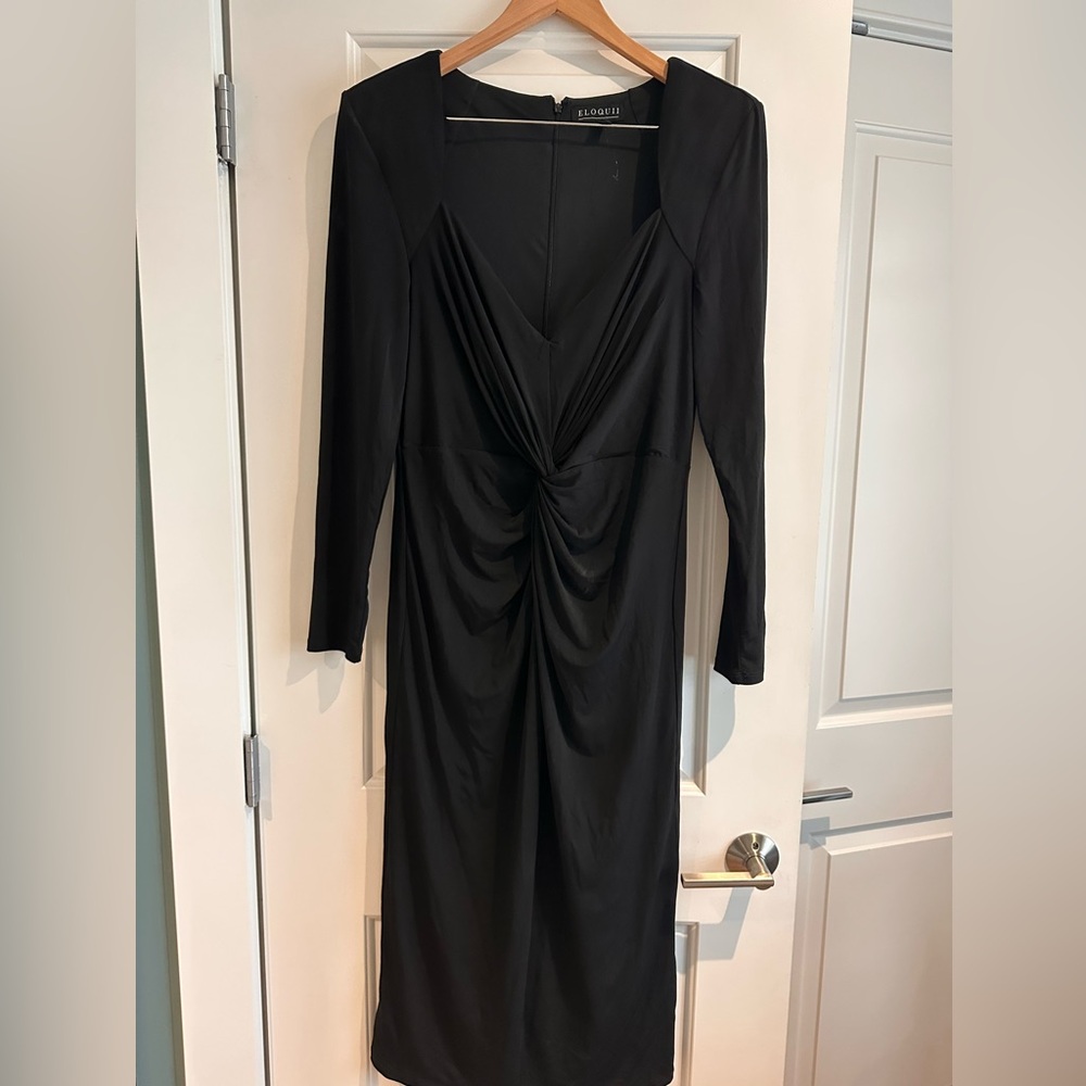 Brand new Equi column dress with knotted detail. Size 14.